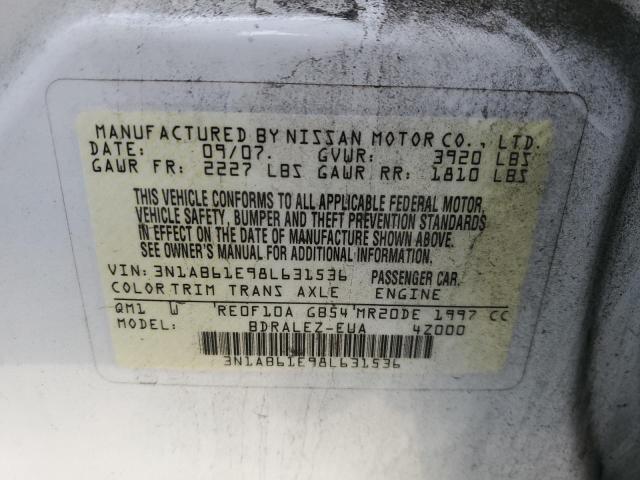 Photo 11 VIN: 3N1AB61E98L631536 - NISSAN SENTRA 2.0 