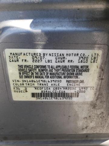 Photo 11 VIN: 3N1AB61E98L639250 - NISSAN SENTRA 2.0 