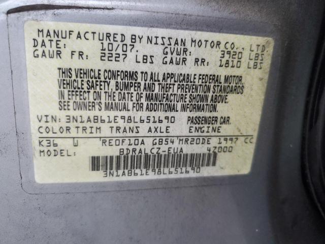 Photo 11 VIN: 3N1AB61E98L651690 - NISSAN SENTRA 2.0 