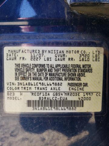 Photo 11 VIN: 3N1AB61E98L669882 - NISSAN SENTRA 2.0 