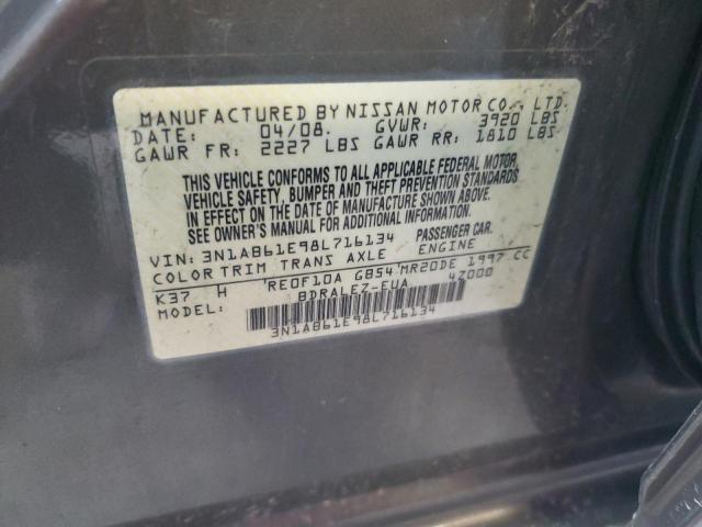 Photo 12 VIN: 3N1AB61E98L716134 - NISSAN SENTRA 