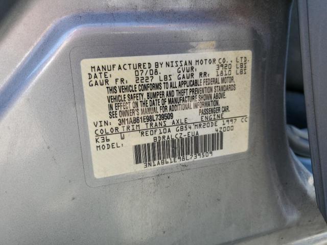 Photo 11 VIN: 3N1AB61E98L739509 - NISSAN SENTRA 