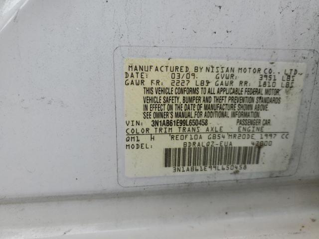 Photo 11 VIN: 3N1AB61E99L650458 - NISSAN SENTRA 