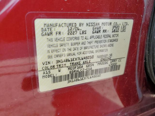 Photo 12 VIN: 3N1AB61EX7L645010 - NISSAN SENTRA 