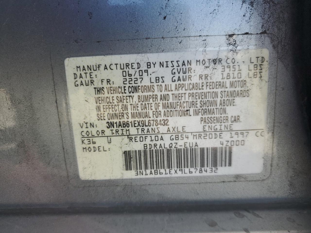 Photo 11 VIN: 3N1AB61EX9L678432 - NISSAN SENTRA 