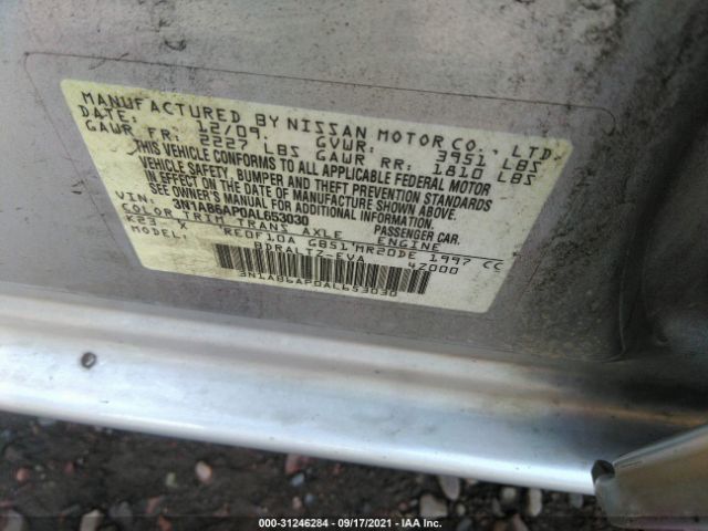 Photo 8 VIN: 3N1AB6AP0AL653030 - NISSAN SENTRA 