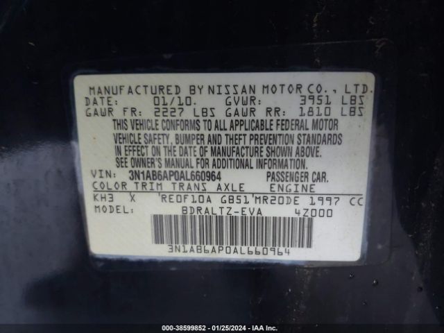 Photo 8 VIN: 3N1AB6AP0AL660964 - NISSAN SENTRA 