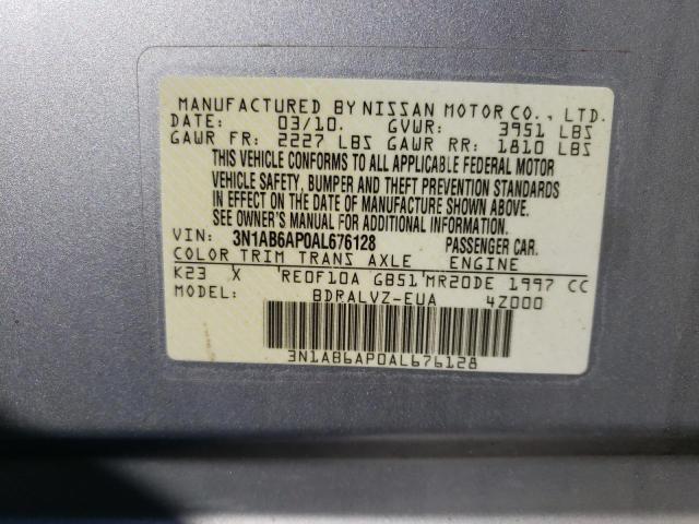 Photo 9 VIN: 3N1AB6AP0AL676128 - NISSAN SENTRA 