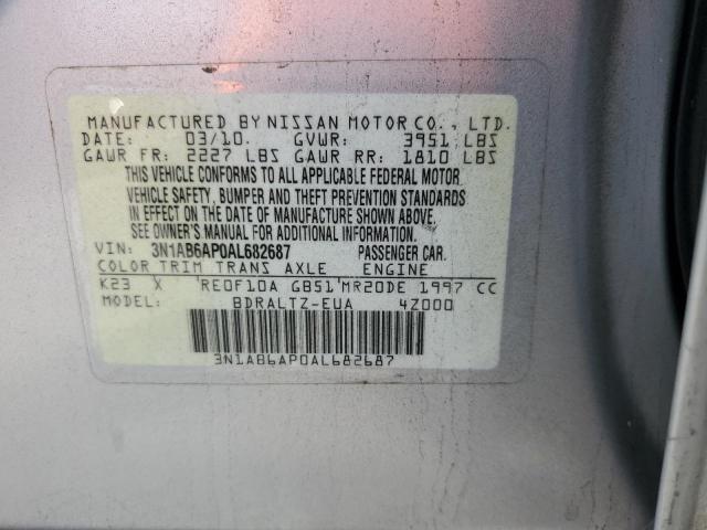 Photo 12 VIN: 3N1AB6AP0AL682687 - NISSAN SENTRA 