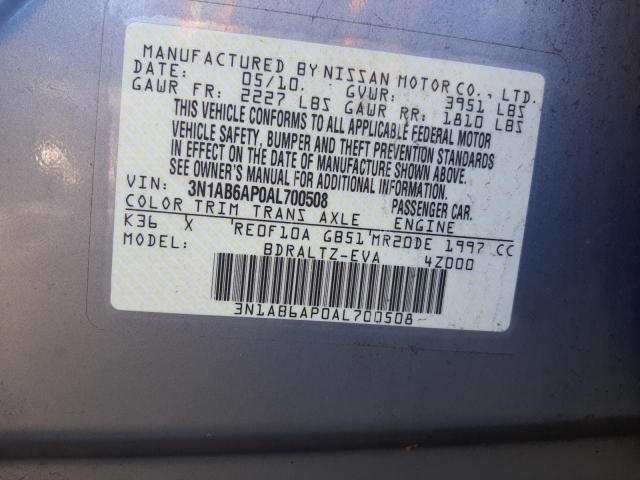 Photo 11 VIN: 3N1AB6AP0AL700508 - NISSAN SENTRA 2.0 