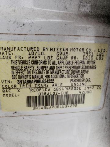 Photo 12 VIN: 3N1AB6AP0BL634222 - NISSAN SENTRA 2.0 