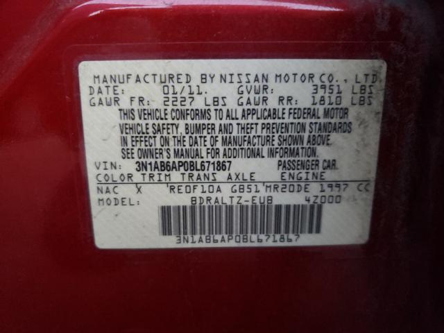 Photo 9 VIN: 3N1AB6AP0BL671867 - NISSAN SENTRA 2.0 