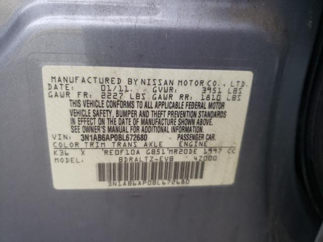 Photo 9 VIN: 3N1AB6AP0BL672680 - NISSAN SENTRA 2.0 