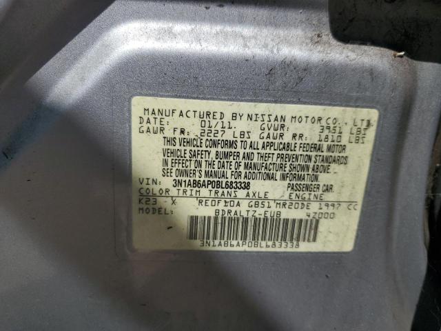 Photo 12 VIN: 3N1AB6AP0BL683338 - NISSAN SENTRA 2.0 