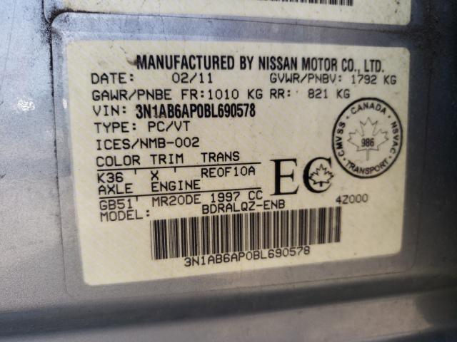 Photo 9 VIN: 3N1AB6AP0BL690578 - NISSAN SENTRA 2.0 