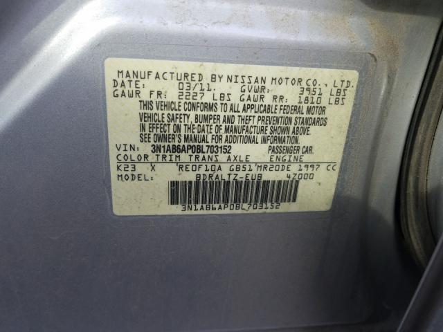 Photo 9 VIN: 3N1AB6AP0BL703152 - NISSAN SENTRA 2.0 