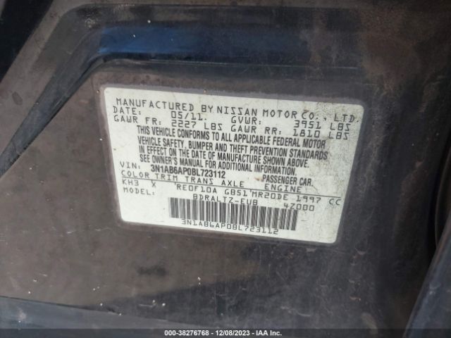 Photo 8 VIN: 3N1AB6AP0BL723112 - NISSAN SENTRA 