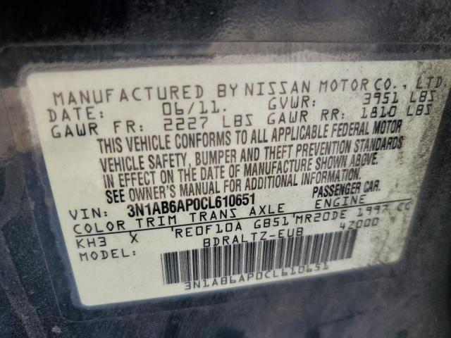 Photo 12 VIN: 3N1AB6AP0CL610651 - NISSAN SENTRA 