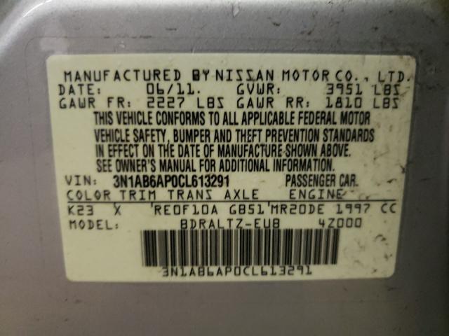 Photo 9 VIN: 3N1AB6AP0CL613291 - NISSAN SENTRA 2.0 