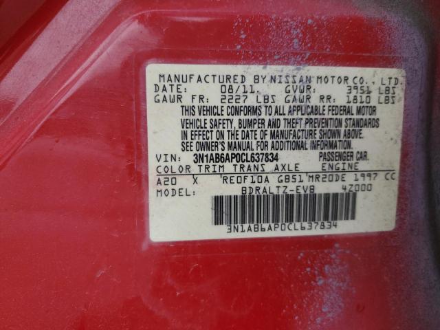 Photo 11 VIN: 3N1AB6AP0CL637834 - NISSAN SENTRA 