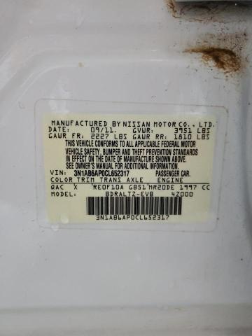 Photo 11 VIN: 3N1AB6AP0CL652317 - NISSAN SENTRA 2.0 