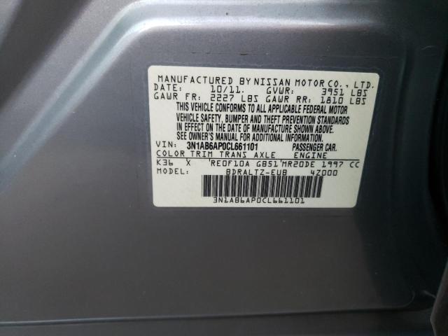 Photo 9 VIN: 3N1AB6AP0CL661101 - NISSAN SENTRA 2.0 