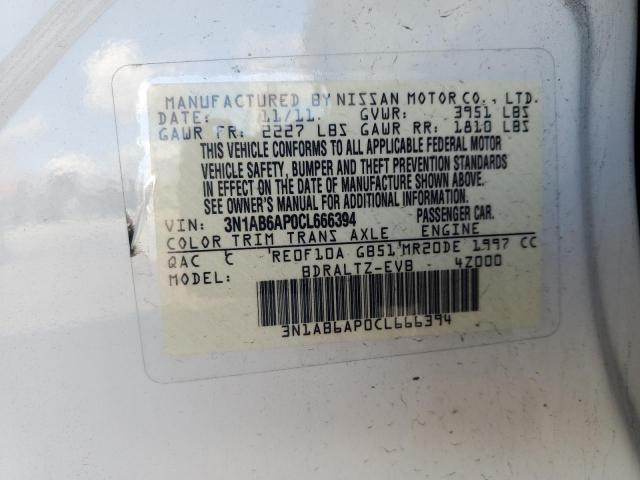 Photo 11 VIN: 3N1AB6AP0CL666394 - NISSAN SENTRA 