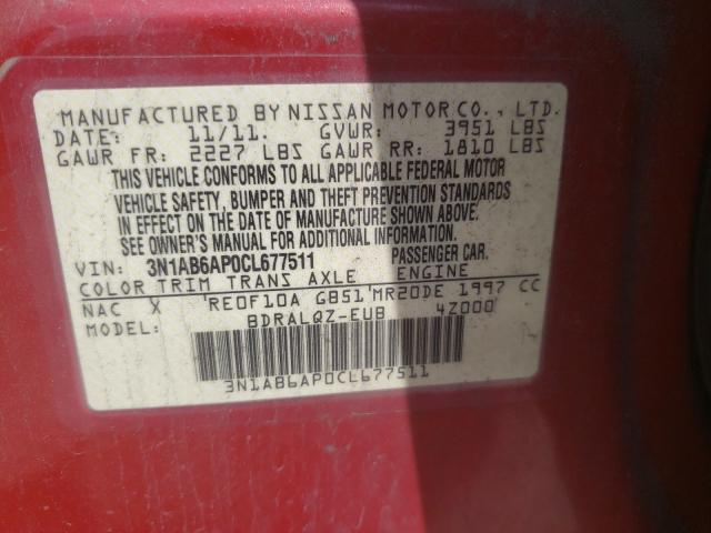 Photo 9 VIN: 3N1AB6AP0CL677511 - NISSAN SENTRA 