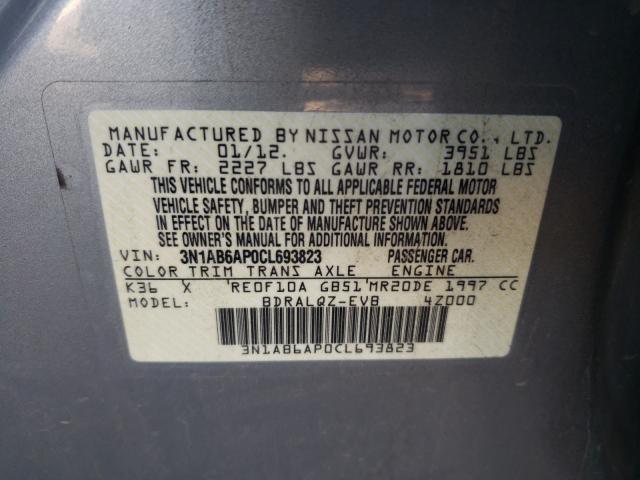 Photo 9 VIN: 3N1AB6AP0CL693823 - NISSAN SENTRA 2.0 