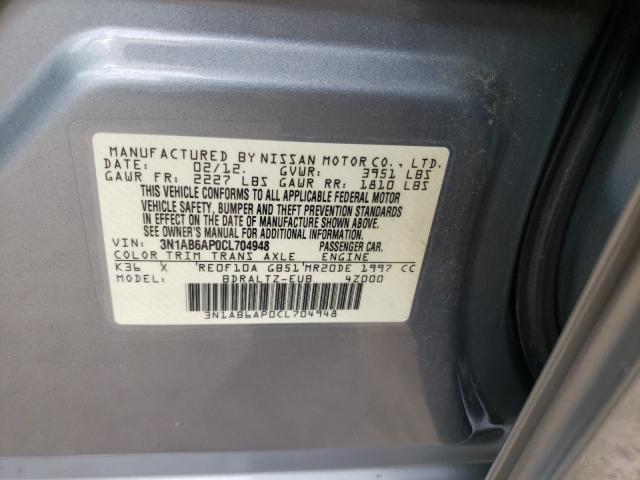 Photo 9 VIN: 3N1AB6AP0CL704948 - NISSAN SENTRA 2.0 