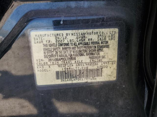 Photo 12 VIN: 3N1AB6AP0CL729686 - NISSAN SENTRA 