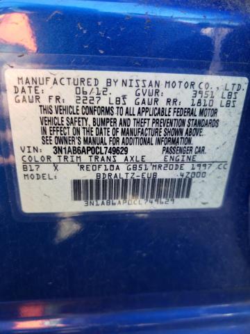 Photo 12 VIN: 3N1AB6AP0CL749629 - NISSAN SENTRA 