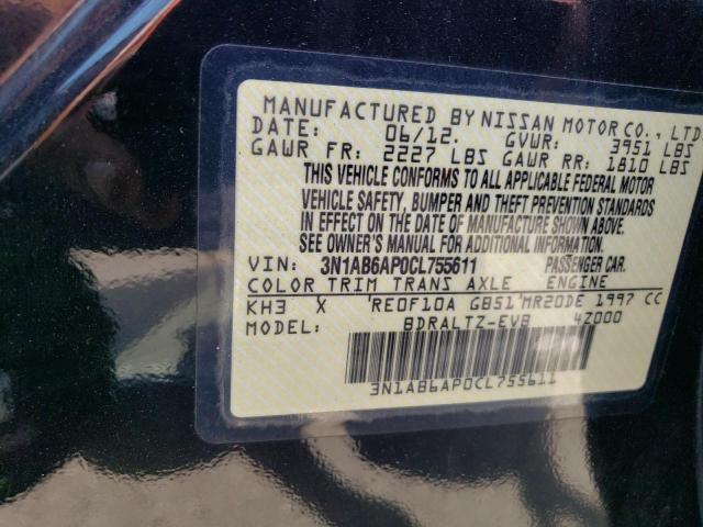 Photo 11 VIN: 3N1AB6AP0CL755611 - NISSAN SENTRA 2.0 