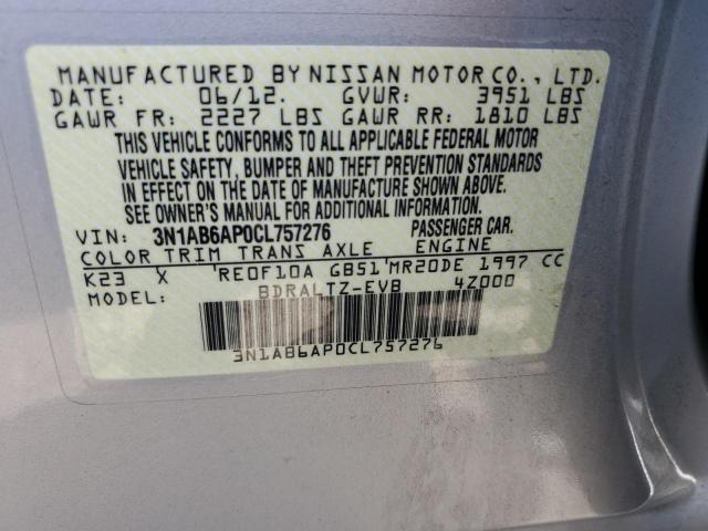 Photo 9 VIN: 3N1AB6AP0CL757276 - NISSAN SENTRA 2.0 