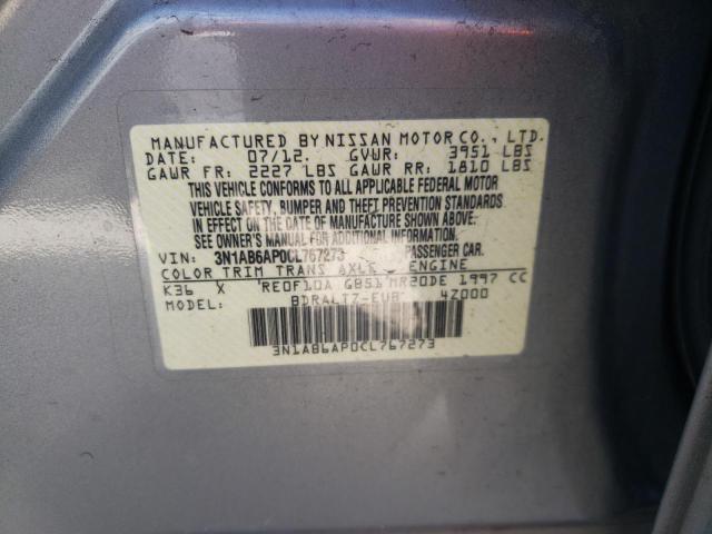 Photo 9 VIN: 3N1AB6AP0CL767273 - NISSAN SENTRA 2.0 