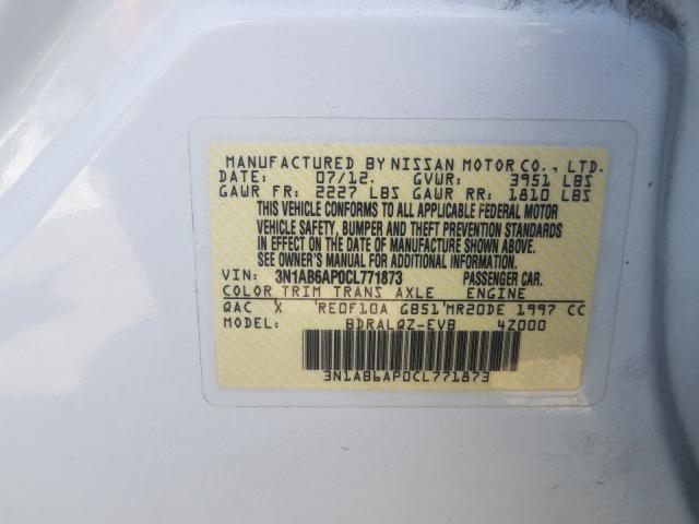 Photo 9 VIN: 3N1AB6AP0CL771873 - NISSAN SENTRA 2.0 