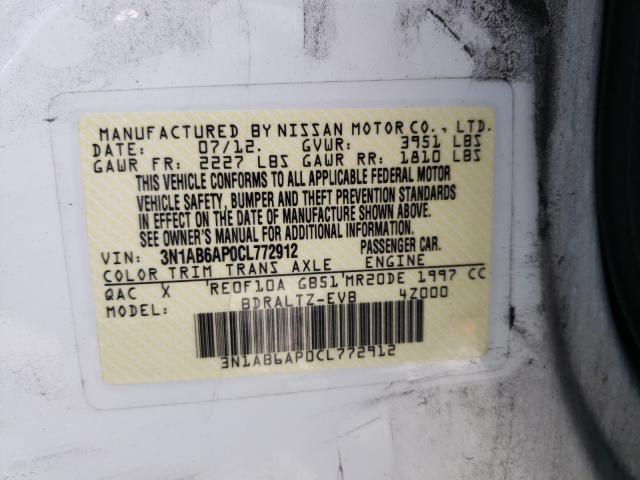 Photo 9 VIN: 3N1AB6AP0CL772912 - NISSAN SENTRA 2.0 