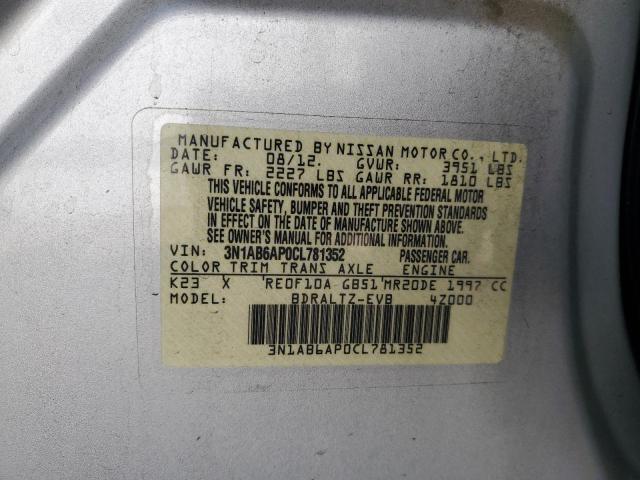 Photo 11 VIN: 3N1AB6AP0CL781352 - NISSAN SENTRA 2.0 