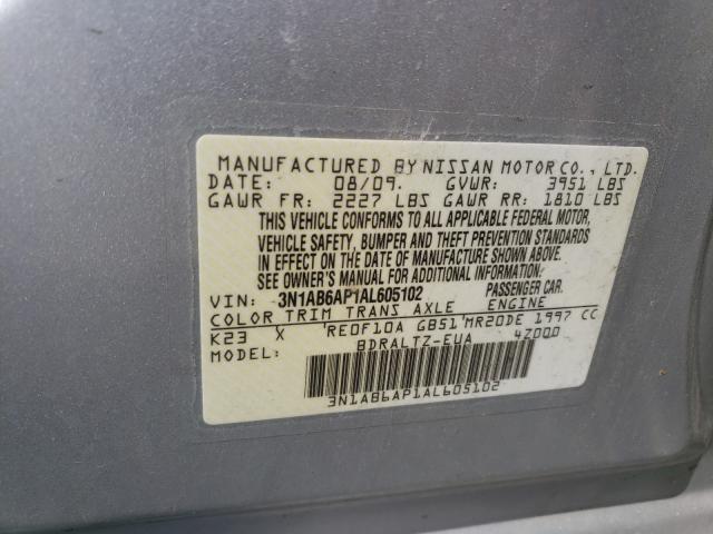 Photo 9 VIN: 3N1AB6AP1AL605102 - NISSAN SENTRA 2.0 