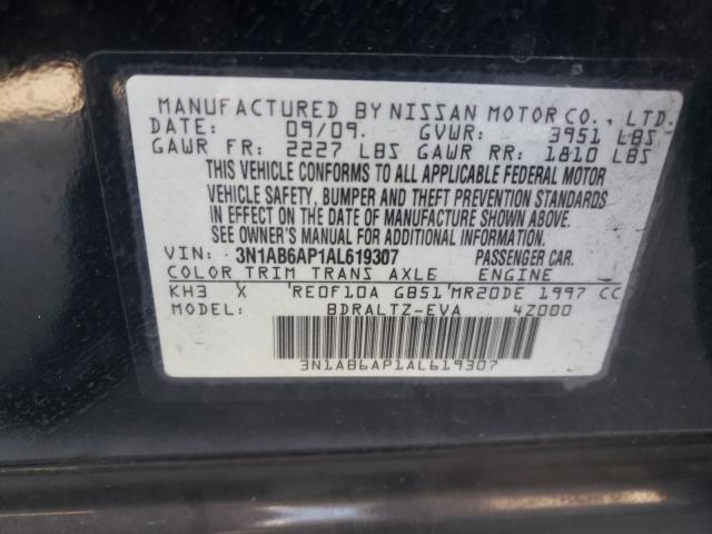 Photo 9 VIN: 3N1AB6AP1AL619307 - NISSAN SENTRA 2.0 