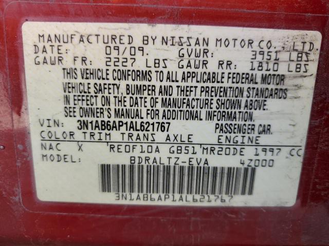 Photo 11 VIN: 3N1AB6AP1AL621767 - NISSAN SENTRA 2.0 