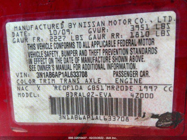 Photo 8 VIN: 3N1AB6AP1AL633708 - NISSAN SENTRA 