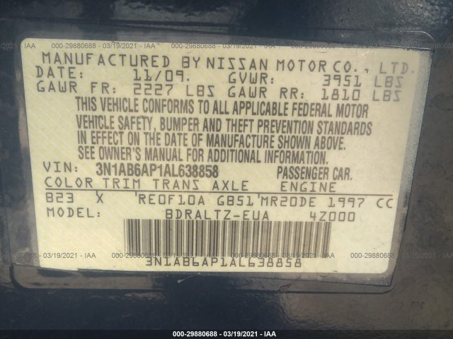 Photo 8 VIN: 3N1AB6AP1AL638858 - NISSAN SENTRA 