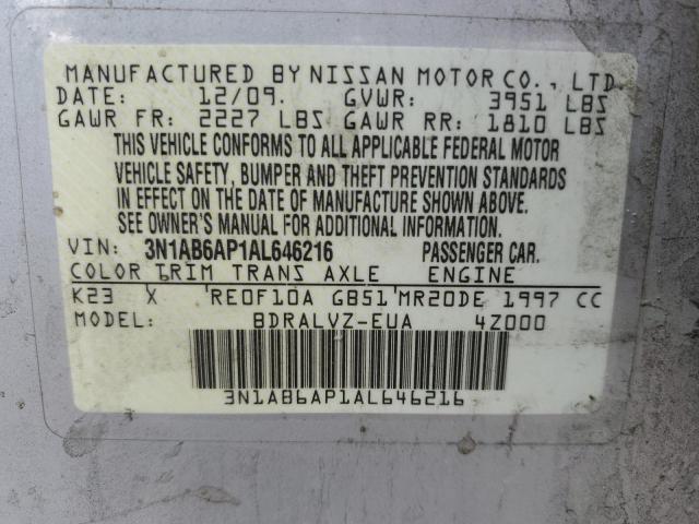 Photo 11 VIN: 3N1AB6AP1AL646216 - NISSAN SENTRA 