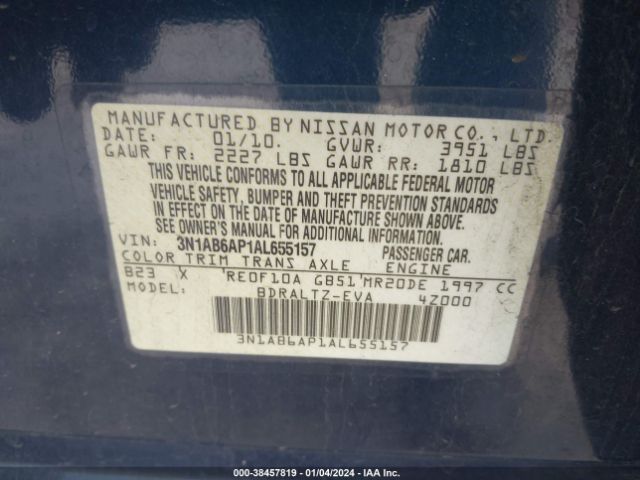 Photo 8 VIN: 3N1AB6AP1AL655157 - NISSAN SENTRA 