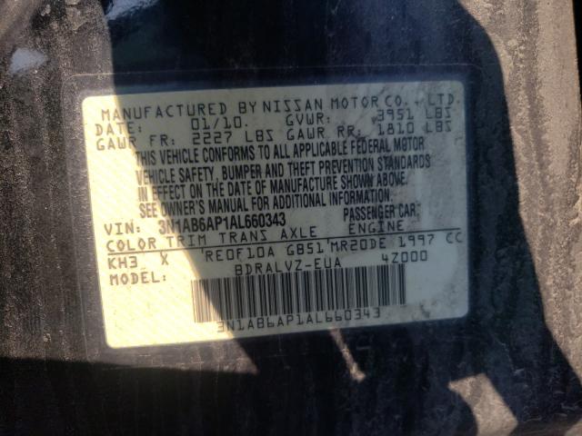 Photo 9 VIN: 3N1AB6AP1AL660343 - NISSAN SENTRA 