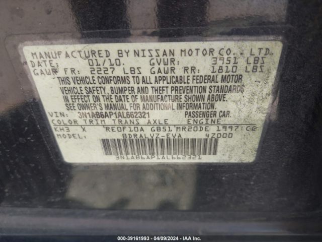 Photo 8 VIN: 3N1AB6AP1AL662321 - NISSAN SENTRA 