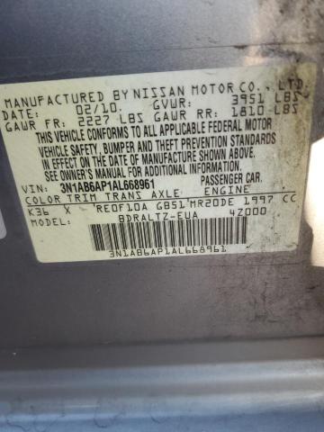 Photo 11 VIN: 3N1AB6AP1AL668961 - NISSAN SENTRA MAN 