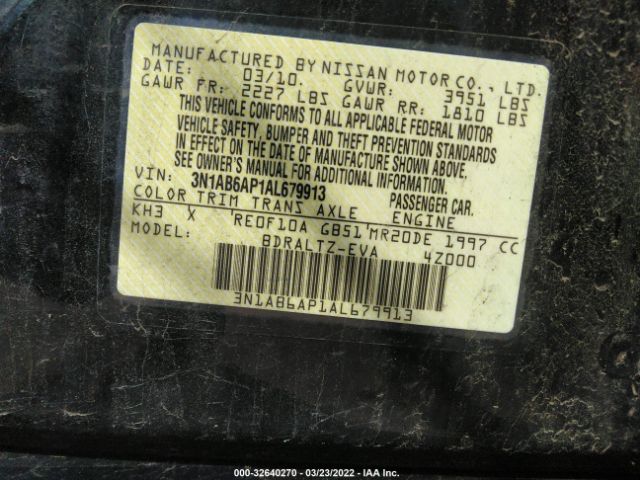 Photo 8 VIN: 3N1AB6AP1AL679913 - NISSAN SENTRA 