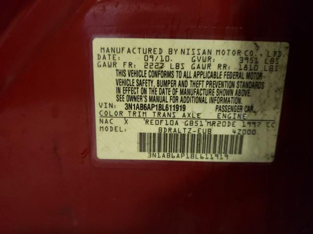 Photo 9 VIN: 3N1AB6AP1BL611919 - NISSAN SENTRA 2.0 